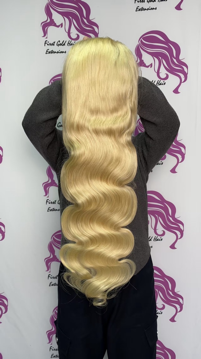 13x4 HD Frontal Lace Body Wave 613 Blonde Wig 22 Inch