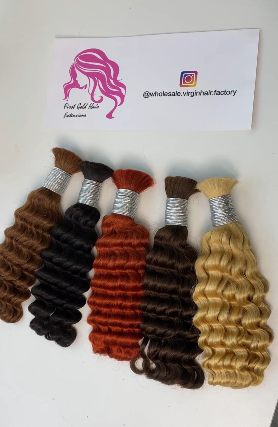 Deep Wave Bulk Hair 12 Inch