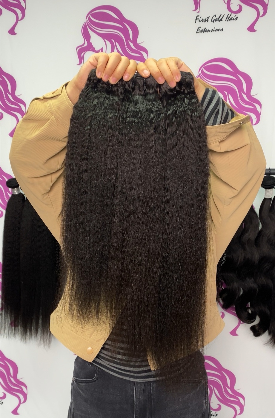 Kinky Straight Hair Bundles view 2