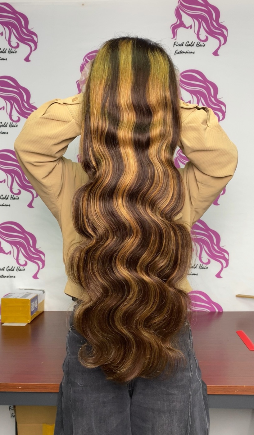 13x4 Closure Lace Wig Highlight Body Wave