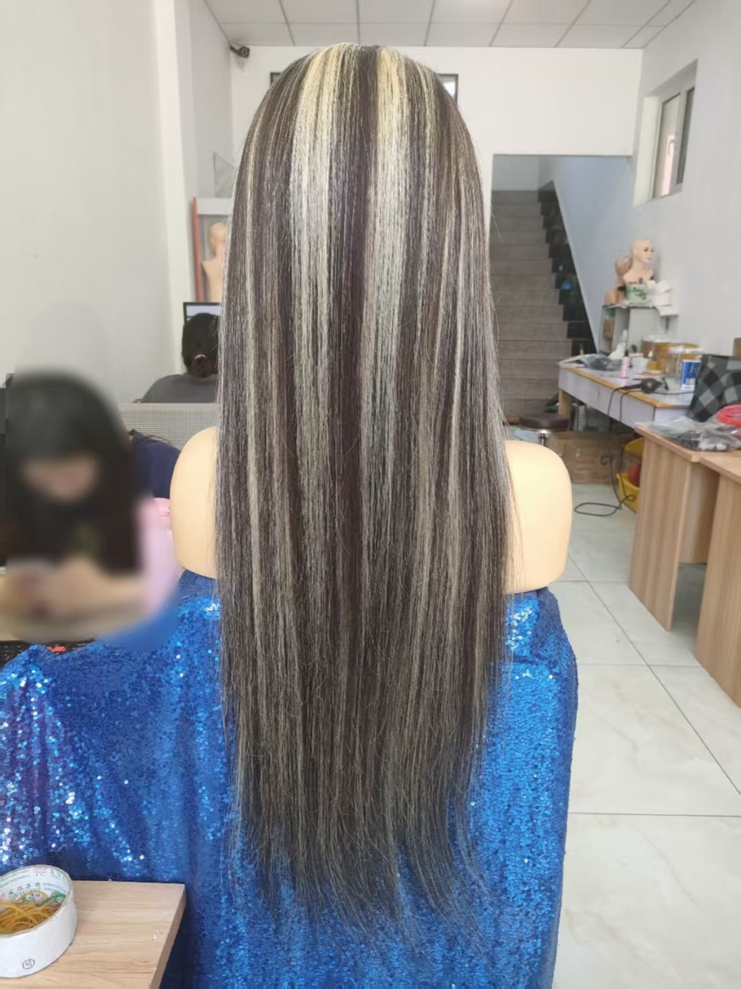 13x4 Frontal Lace Wig 24 Inch Highlight Color