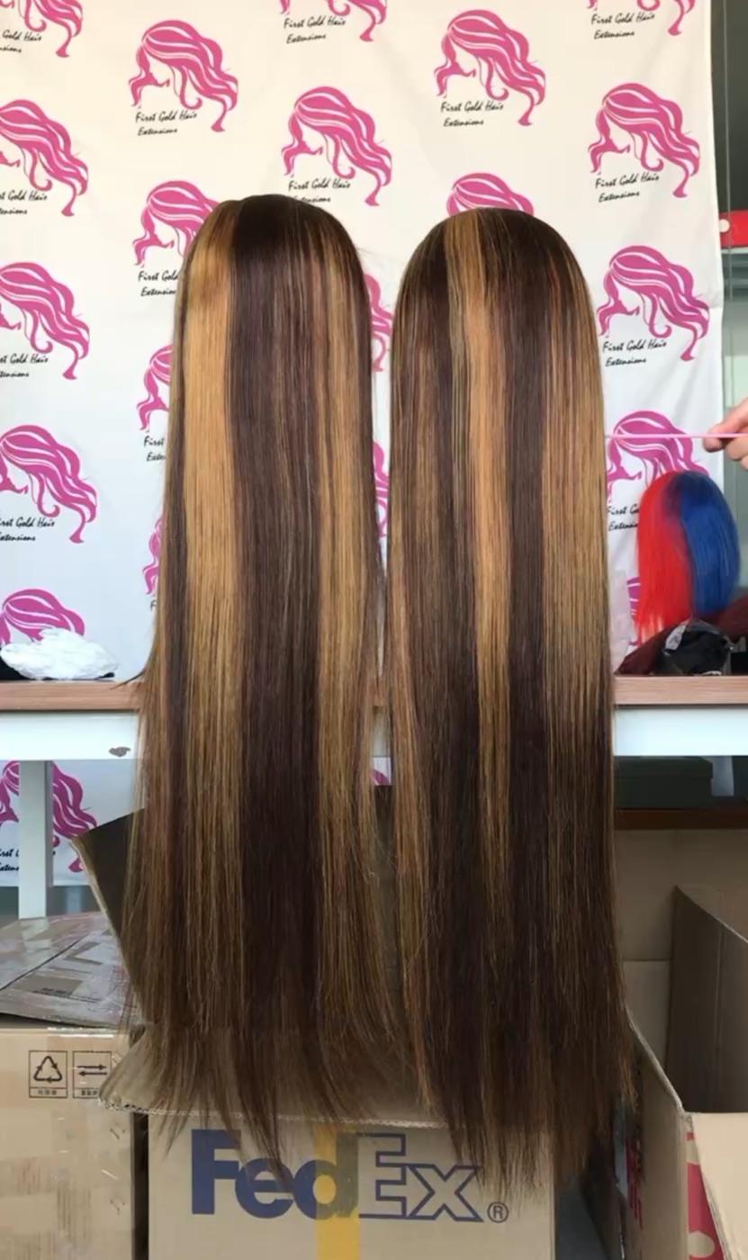 13x4 Frontal Lace Wig Highlight 28 Inch