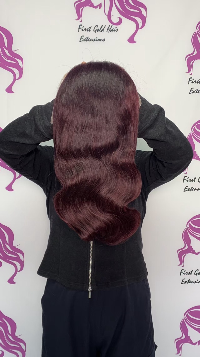 13x6 Frontal Lace Wig 99J 16 Inch