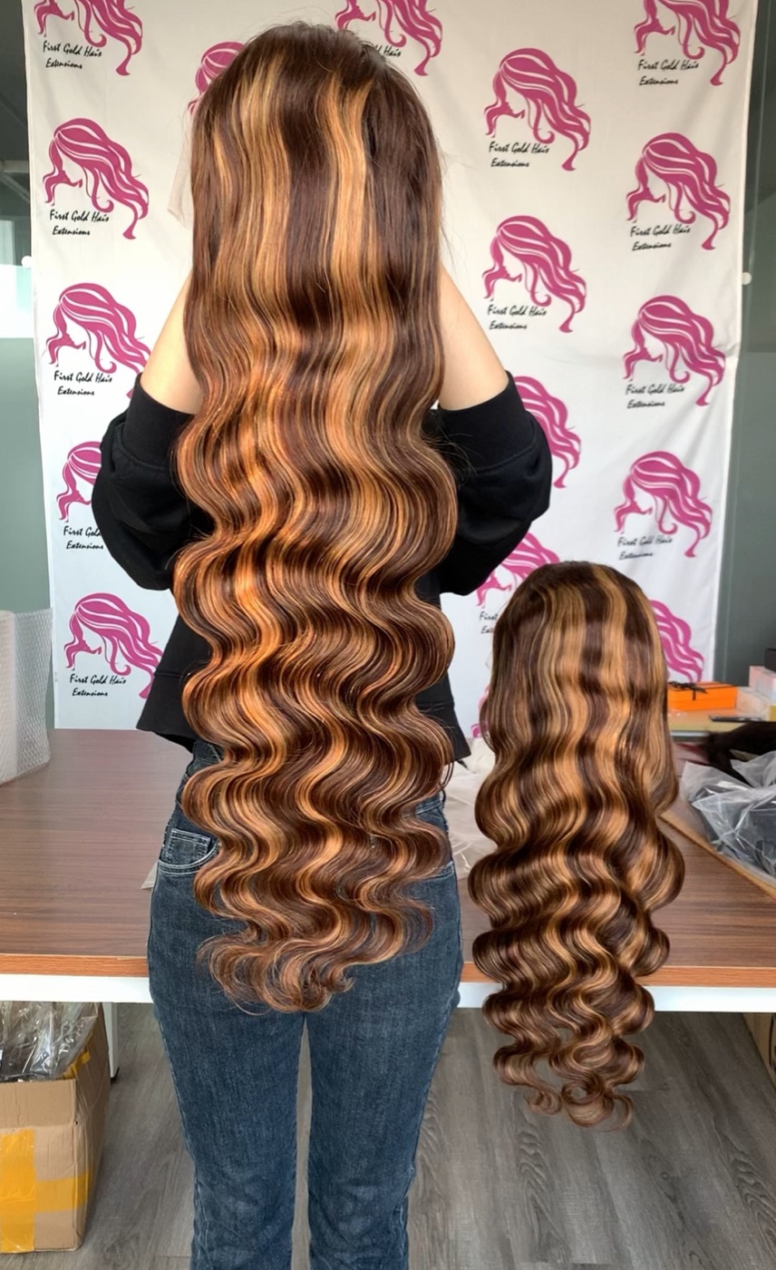 13x6 Frontal Lace Wig Highlight Body Wave 26 Inch