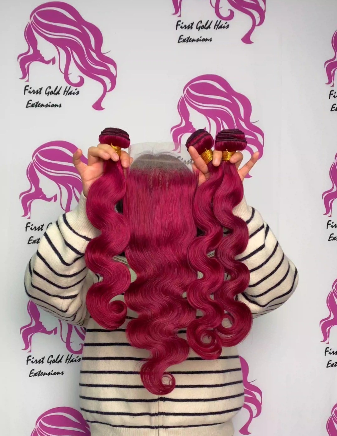 Burgundy Body Wave Hair Bundles 18 Inch