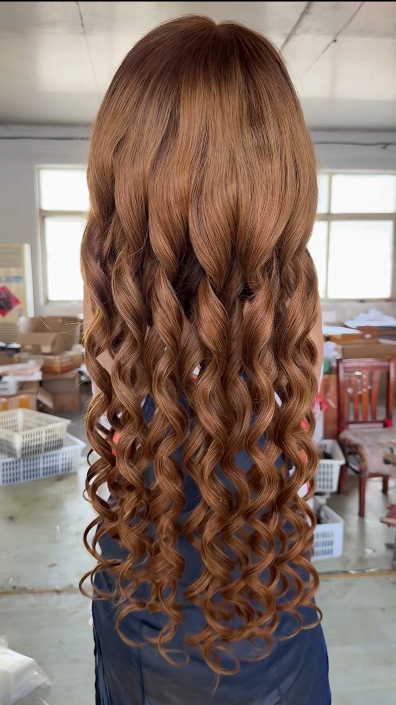 Chocolate Brown Loose Wave 7x7 Closure Lace Wig 28 Inch