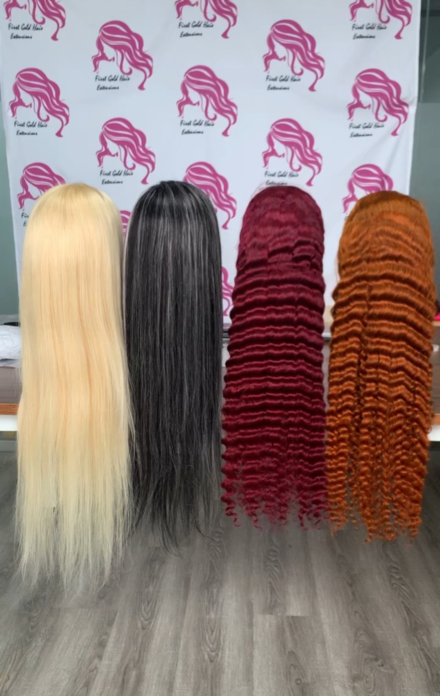 Glueless Color Wig — Blonde + Highlight + 99J + Ginger