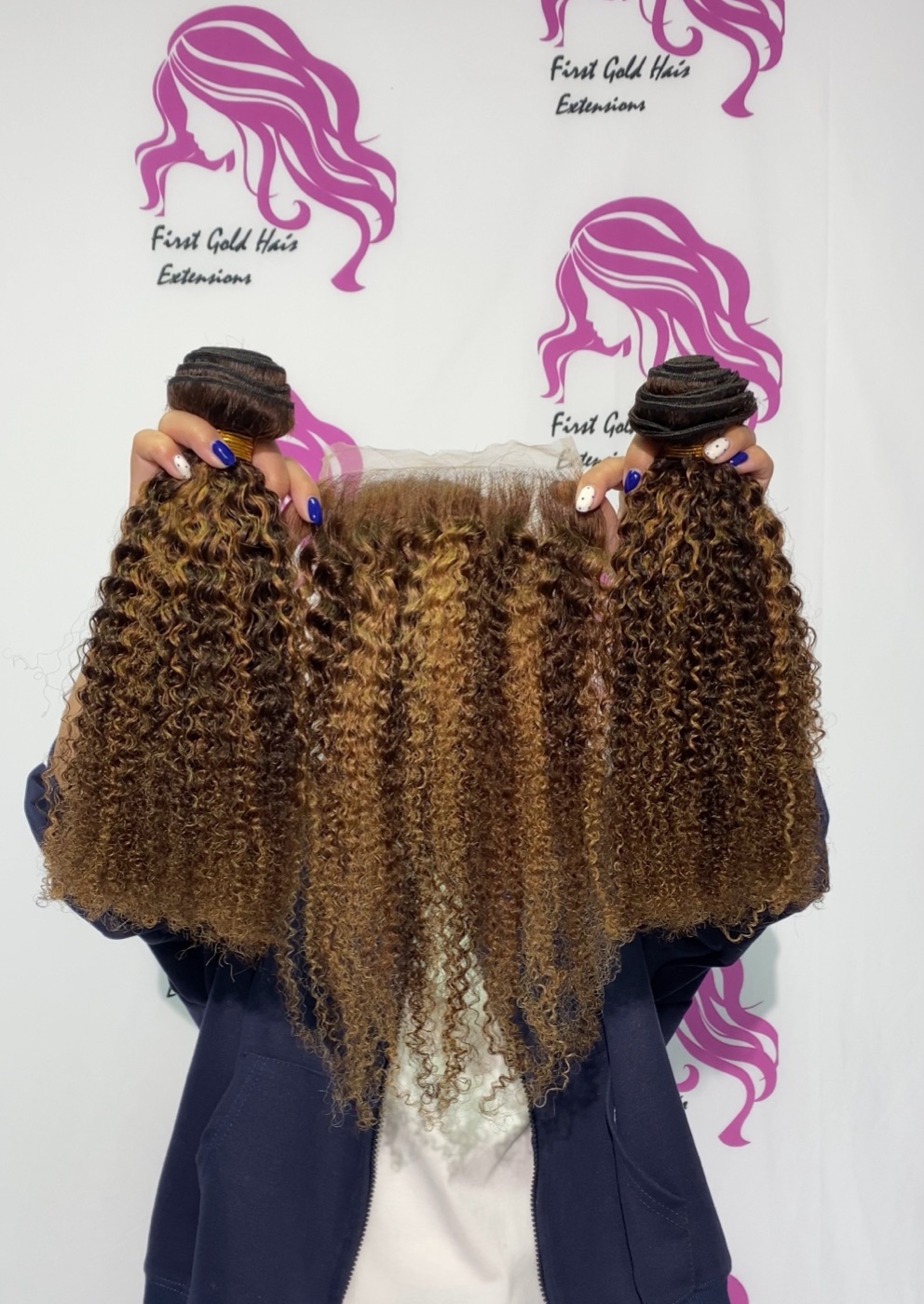 Highlight Afro Kinky Curly Hair Bundles