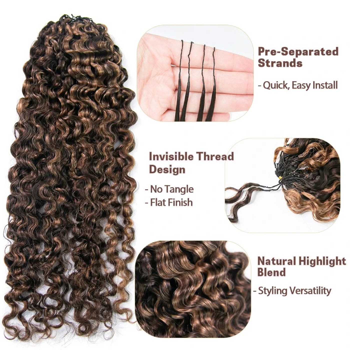 Burmese Curly Miracle Knots Crochet