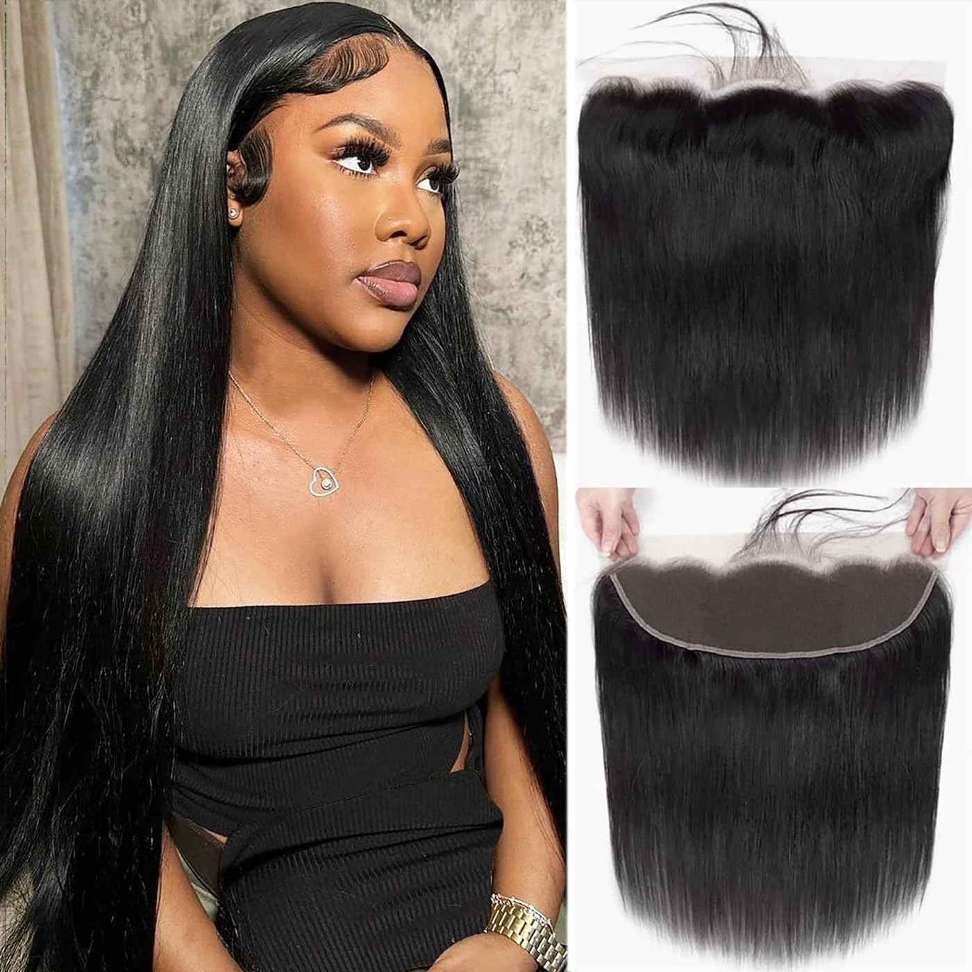 13x4 HD Lace Frontal view 3