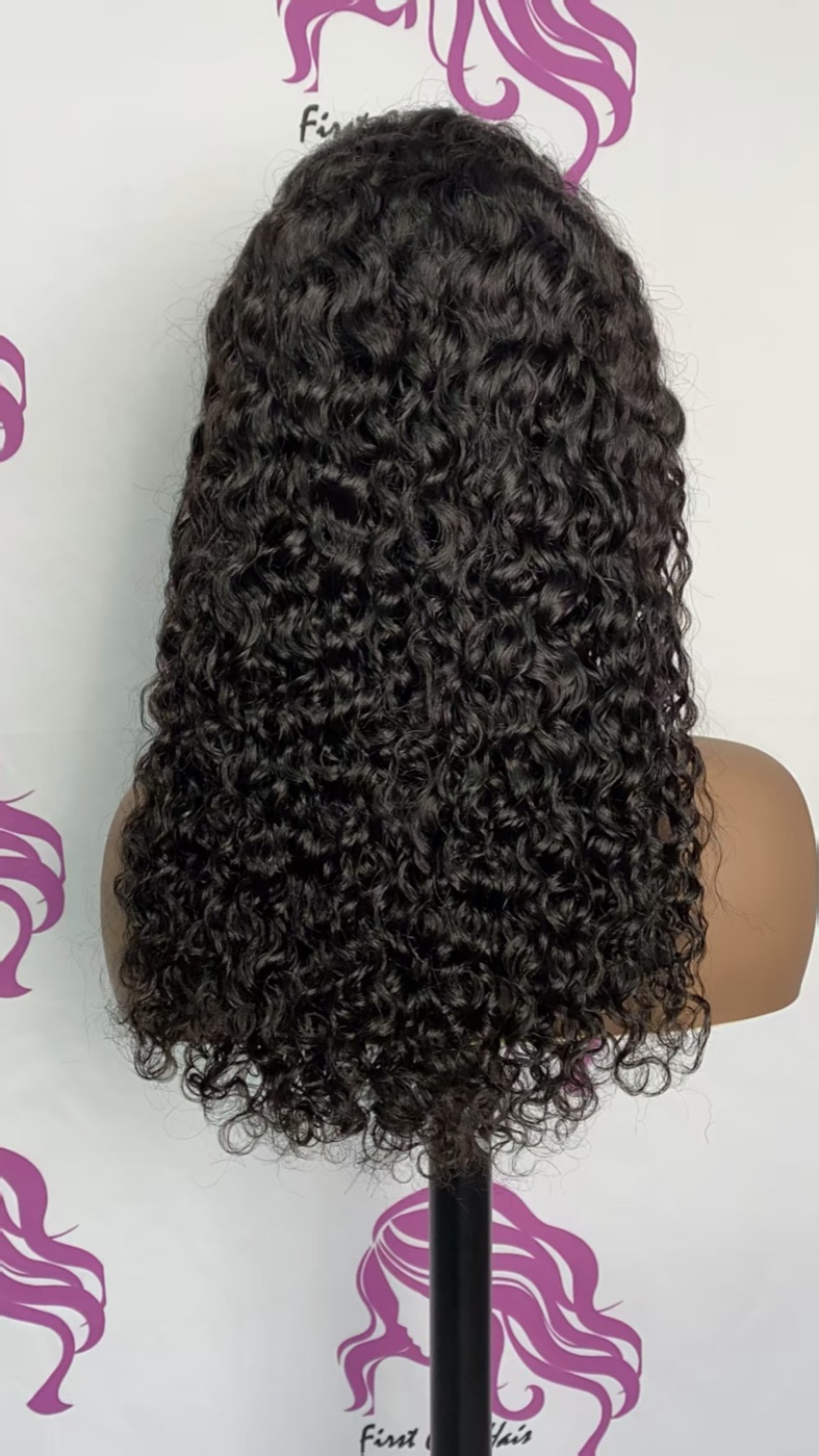 4x4 HD Closure Lace Wig 18 Inch Water Wave