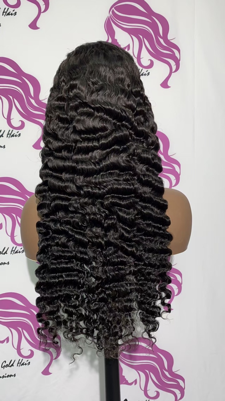 5x5 Closure Lace Wig 180% Burmese Curly 24 Inch